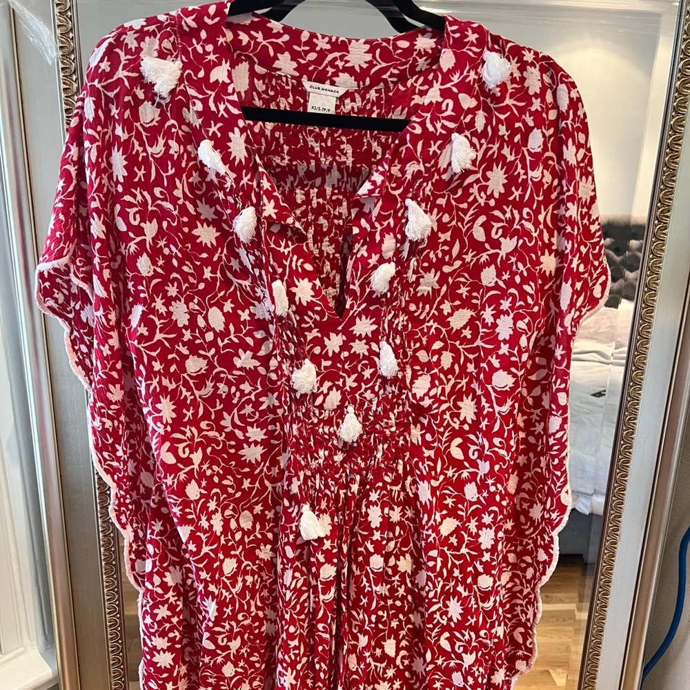 Zara sun dress Patel gorgeous red